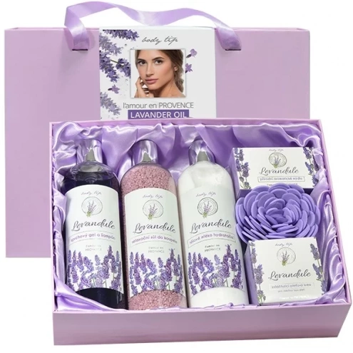 VIVACO Große Geschenkbox mit Kosmetik und Lavendelöl