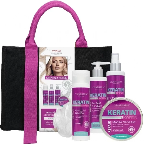 VIVACO Damen-Haarpflegeset mit Keratin und Koffein