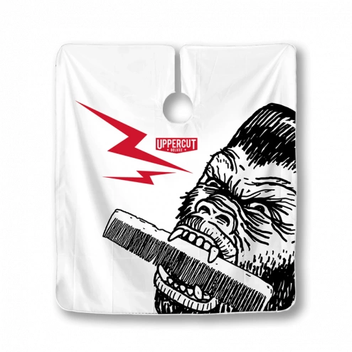 Uppercut Deluxe kadernícka pláštenka biela Groomzilla