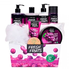 VIVACO Geschenkset Kosmetik mit Traubenwein