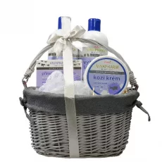 VIVACO Geschenkkorb mit Kosmetik mit Ziegenmilch