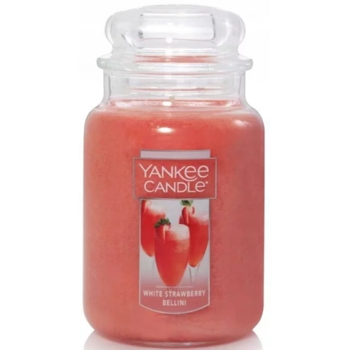 Yankee Candle Large Jar White Strawberry Bell 623g