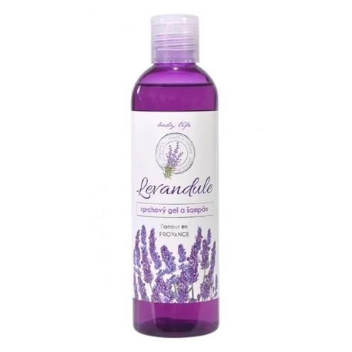 VIVACO Duschgel und Shampoo mit Lavendelöl BT Premium 250 ml