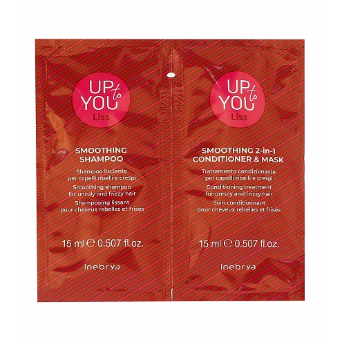 Inebrya Up To You Liss Smoothing Shampoo + 2in1 Conditioner/Mask vzorek 2x15 ml