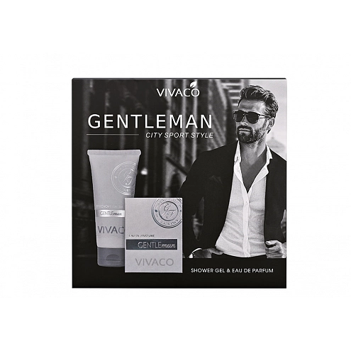 VIVACO Geschenkset Herrenpflege GENTLEMAN SILVER