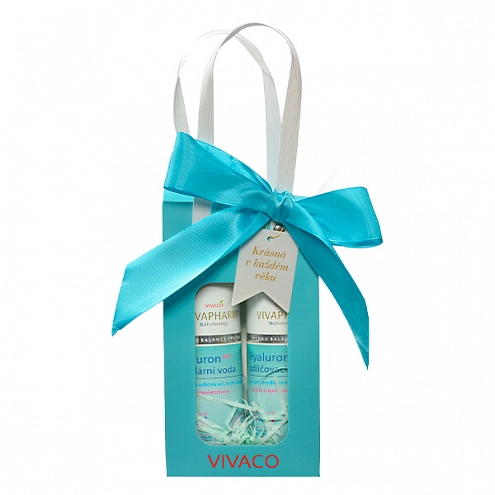 VIVACO Geschenktasche mit Kosmetik und Hyaluronsäure