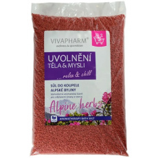 VIVACO Badesalz Alpenkräuter ENTSPANNUNG FÜR KÖRPER UND GEIST 1000 g
