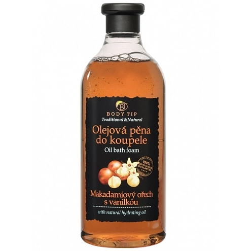 VIVACO Ölbad Schaum Macadamianuss mit Vanille 750 ml BODY TIP 750 ml