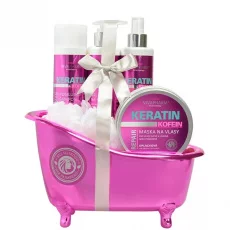 VIVACO Geschenkset Haarpflege mit Keratin und Koffein