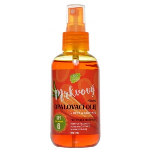 VIVACO 100% Natürliches Sonnenöl mit Karottenextrakt SPF 6 150 ml