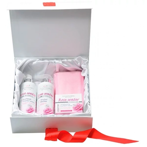 VIVACO Geschenkbox Kosmetik mit Rosenwasser