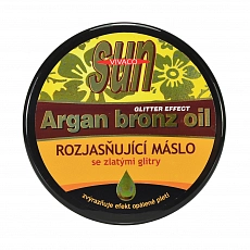 VIVACO After-Sun Aufhellende Butter mit BIO-Arganöl und goldenen Glitzern SUN VIVACO 200 ml