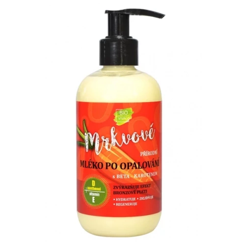 VIVACO 100% Natürliches After-Sun-Körpermilch mit Karottenextrakt 250 ml