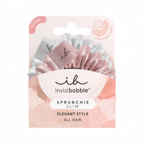 Invisibobble SPRUNCHIE SLIM Bella Chrome 2ks