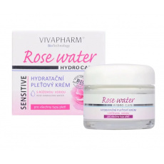 VIVACO Feuchtigkeitsspendende Gesichtscreme mit Rosenwasser VIVAPHARM 50 ml