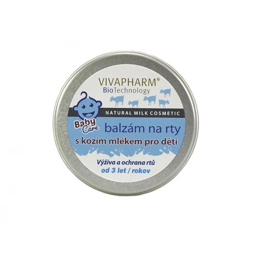 VIVACO Lippenbalsam mit Ziegenmilch für Kinder VIVAPHARM 25 g