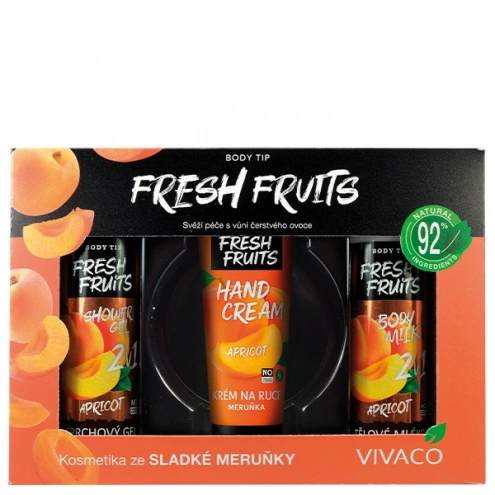 Geschenkset mit Kosmetik mit Aprikosenöl