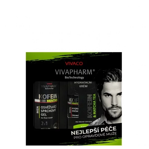 VIVACO Geschenkset Pflege für Männer mit Koffein