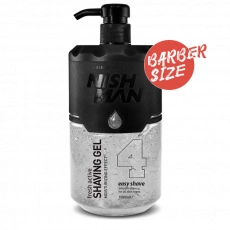 NishMan priehľadný gél na holenie 4 Easy Shave 1000ml