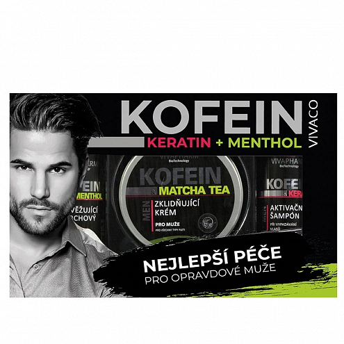 VIVACO Geschenkset Pflege für Männer mit Koffein