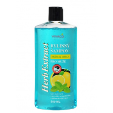 VIVACO Shampoo für Männer Minze und Zitrus HERB EXTRACT 500 ml