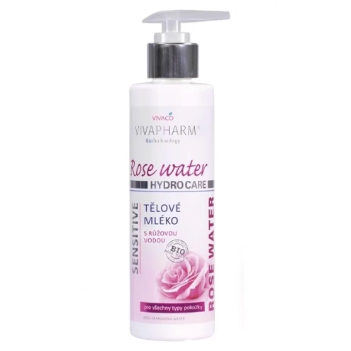VIVACO Körpermilch mit Rosenwasser VIVAPHARM 200 ml
