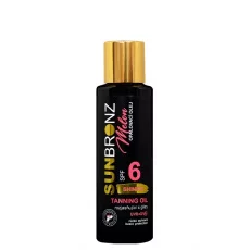 VIVACO Bräunungsöl mit schimmernden Glitzern SPF 6 Melone SUNBRONZ 100 ml