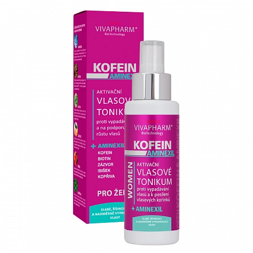 Aktivierendes Haartonikum für Frauen KOFFEIN + AMINEXIL 100 ml Aktivierendes Haartonikum für Frauen KOFFEIN + AMINEXIL 100 ml
