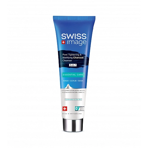 Swiss Image Essential Care Pore Tightening & Mattifying Charcoal Cleanser 100 ml