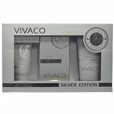 VIVACO Geschenkset Herrenpflege GENTLEMAN SILVER