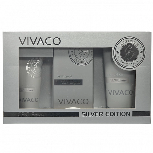 VIVACO Geschenkset Herrenpflege GENTLEMAN SILVER VIVACO Geschenkset Herrenpflege GENTLEMAN SILVER