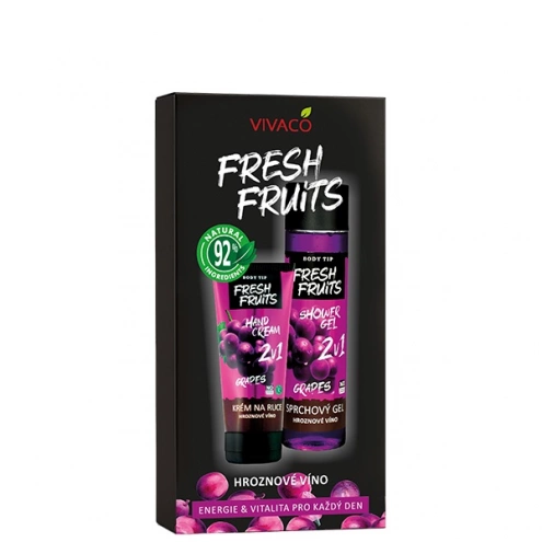 Geschenkset mit Kosmetik aus Weintrauben