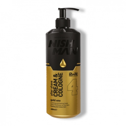 NishMan hydratačný krém-kolínska po holení 4 Gold One 400ml
