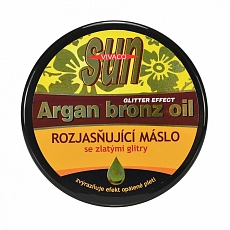VIVACO After-Sun Aufhellende Butter mit BIO-Arganöl und goldenen Glitzern SUN VIVACO 200 ml
