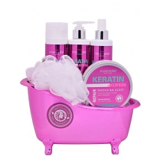 VIVACO Geschenkset Haarpflege mit Keratin und Koffein