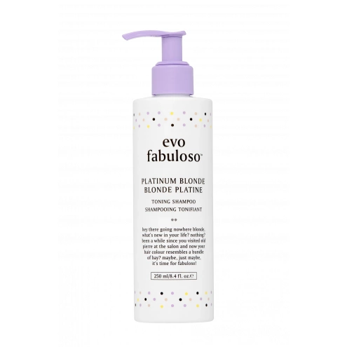 EVO Fabuloso Platinum Blonde Toning Shampoo 250m