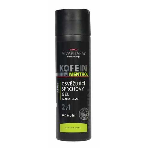 VIVACO Koffein Duschgel 2in1 mit Menthol für Männer VIVAPHARM 200 ml VIVACO Koffein Duschgel 2in1 mit Menthol für Männer VIVAPHARM 200 ml