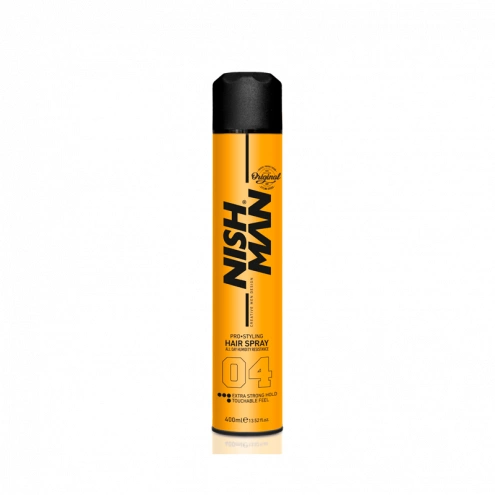 NishMan lak na vlasy 04 Extra Strong Hold 400ml