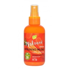 VIVACO 100% Natürliches Sonnenschutzmilch mit Karottenextrakt SPF 20 150 ml
