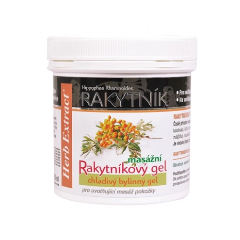 VIVACO Massagegel mit Sanddornöl HERB EXTRACT 250 ml