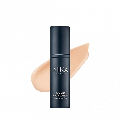 Inika Organic Liquid Foundation With Hyaluronic Acid Liquid Make-Up Nude 30 ml