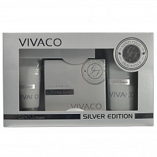 VIVACO Geschenkset Herrenpflege GENTLEMAN SILVER