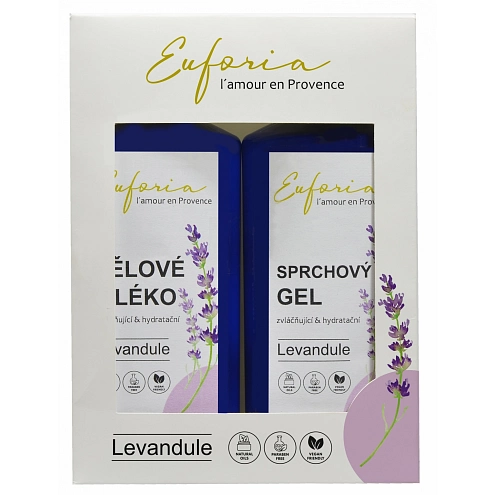 VIVACO Geschenkset Kosmetik mit Lavendelöl EUFORIA