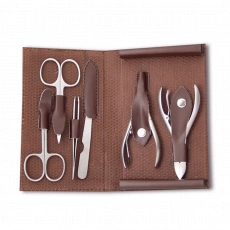 Eurostil manikúrová sada – 6 nástrojov v puzdre z umelej kože
