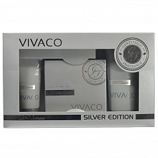 VIVACO Geschenkset Herrenpflege GENTLEMAN SILVER