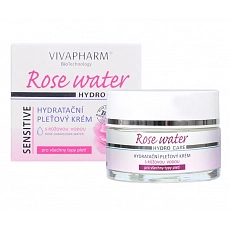 VIVACO Feuchtigkeitsspendende Gesichtscreme mit Rosenwasser VIVAPHARM 50 ml