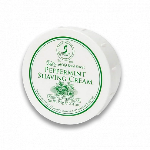 Taylor of Old Bond Street krém na holenie Peppermint 150g