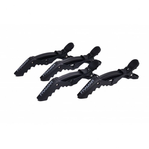 Framar Clips Gator Grips Black 4ks