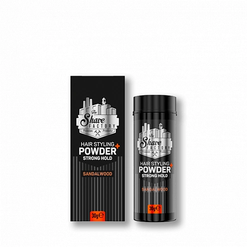 The Shave Factory stylingový púder na vlasy Sandalwood 30g