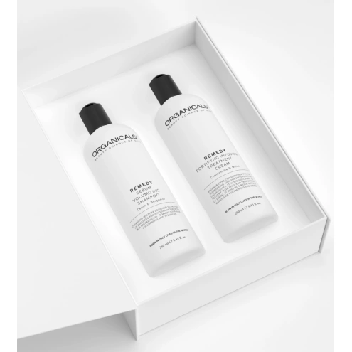 Organicals REMEDY Sebum&Volume Set - Cedar, Bergamot, Camomille & Millet Shampoo 250 ml + Cream 250 ml